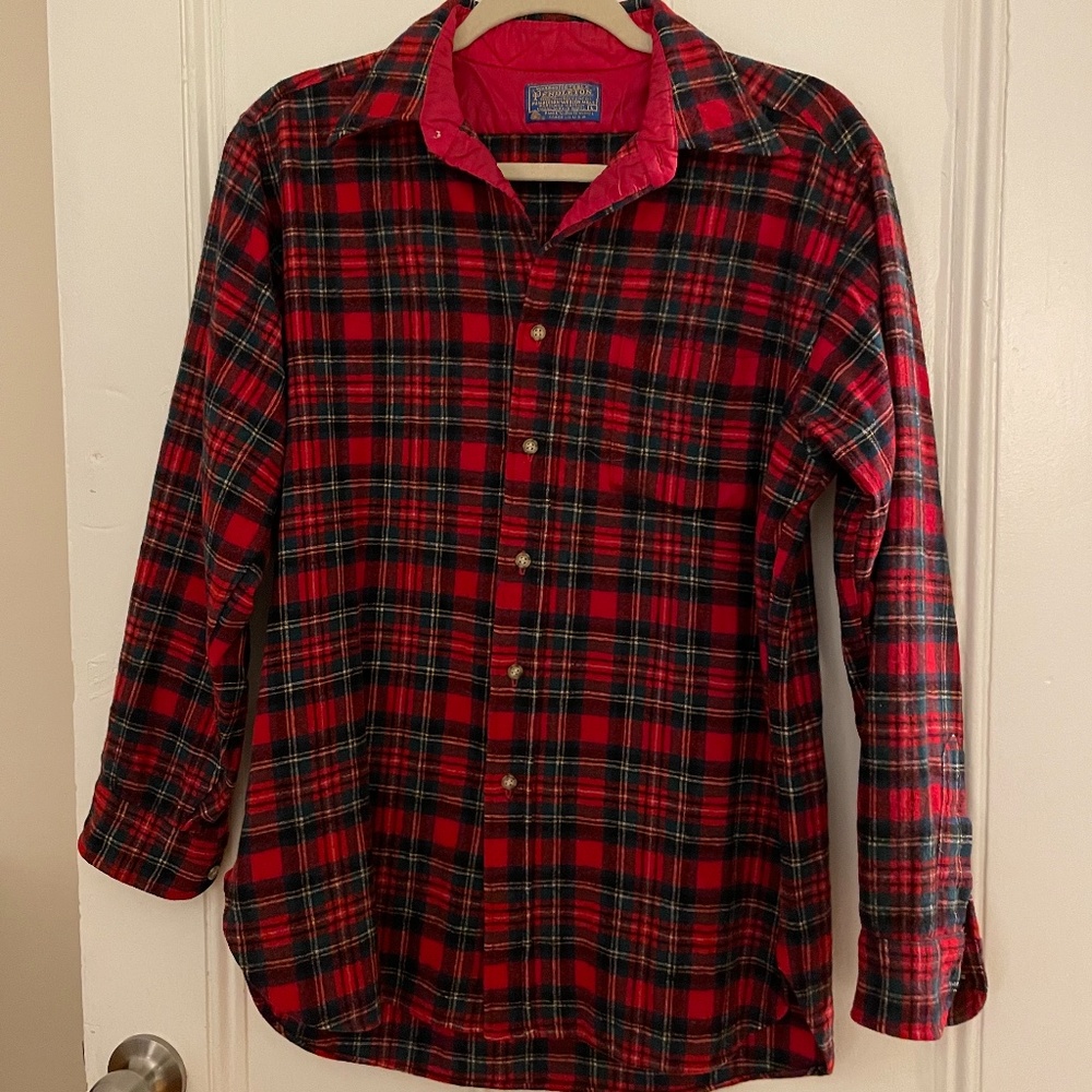 Authentic Vintage Plaid Pendleton Button Up Shirt